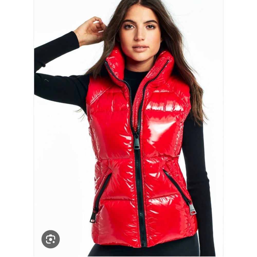 SAM. | red puffer vest
